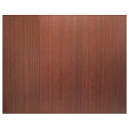 Anji Mountain Anji Mountain Bamboo Rug Co. AMB24023W NEW 4 Inch Slat 48 Inch x 60 Inch DK. CHERRY Bamboo Roll-Up Chair Mat AMB24023W